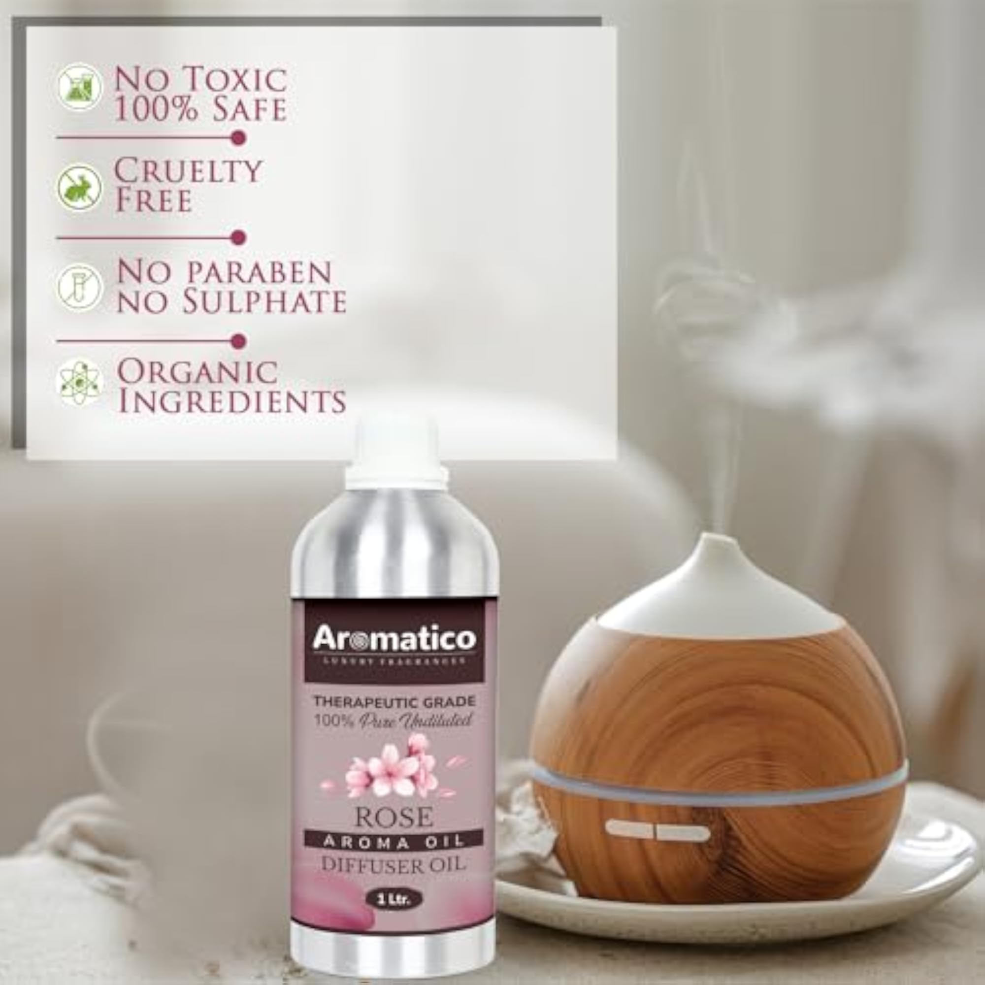 Aromatic Diffuser, Strong Long-Lasting Aroma, 1Ltr